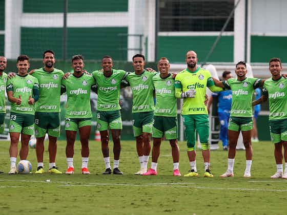 Imagem do artigo:Palmeiras encerra preparação para enfrentar o Internacional com treino tático; veja provável escalação