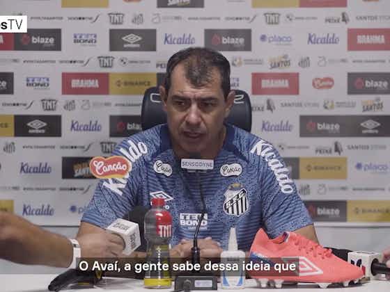 Imagem do artigo:Carille comemora “vitória consistente” do Santos sobre Avaí