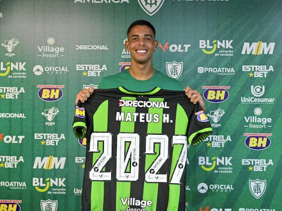 Imagem do artigo:Destaque no Mineiro, lateral Mateus Henrique renova com o América-MG até o fim de 2027