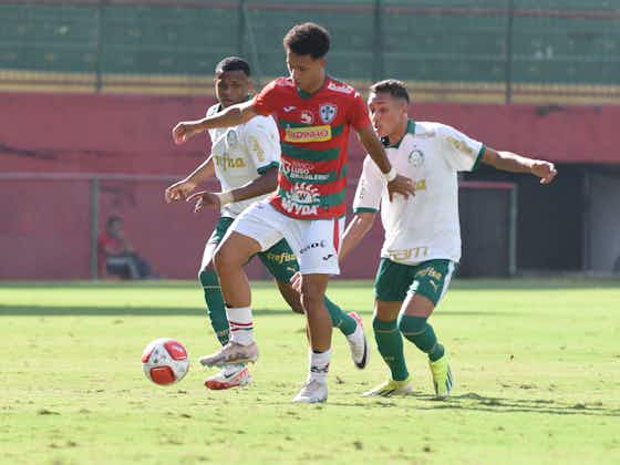Imagem do artigo:Palmeiras busca empate no fim contra a Portuguesa e segue líder do grupo no Paulista sub-20