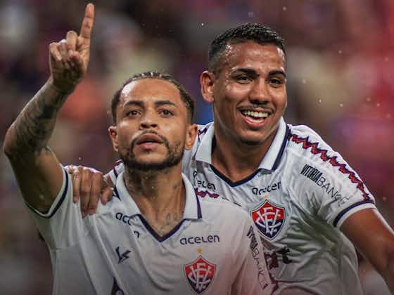 Imagem do artigo:Nas estreias de Luan e Jean Mota, Vitória vence o Fortaleza e segue vivo na Copa do Nordeste