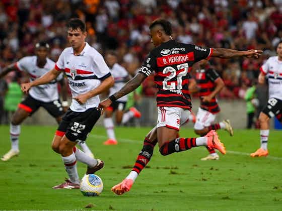 Imagem do artigo:Bruno Henrique celebra vitória do Flamengo contra o São Paulo: “Poderíamos ter feito mais gols”