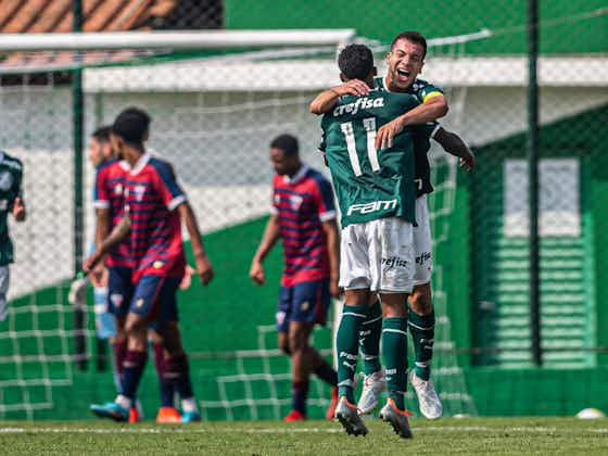 Imagem do artigo:Palmeiras vence Fortaleza e encosta na liderança do Brasileirão sub-20