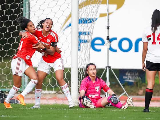 Imagem do artigo:São Paulo perde do Internacional pela ida da final do Brasileiro feminino sub-20