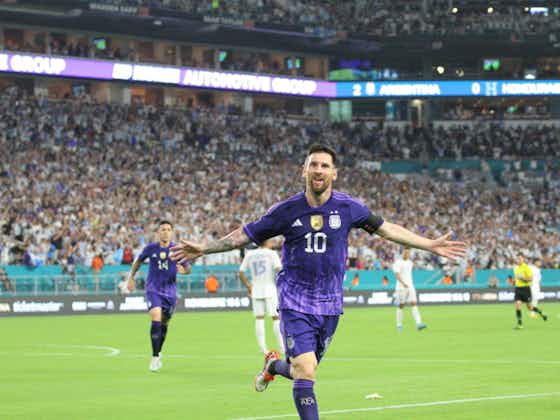 Imagem do artigo:Messi brilha e lidera vitória da Argentina sobre Honduras em amistoso preparatório
