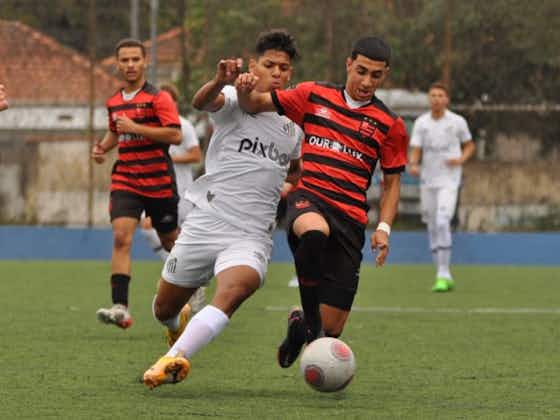 Imagem do artigo:Santos vence e garante vantagem no jogo de ida do Paulistão sub-17