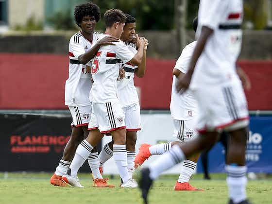 Imagem do artigo:Sub-16 do São Paulo vence o Atlético-MG e se aproxima das semifinais da Adidas Cup