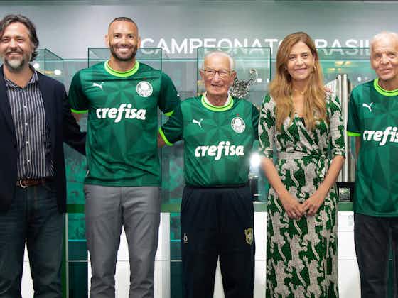 Imagem do artigo:Com Weverton, Ademir da Guia e Dudu, Palmeiras lança uniformes na Sala de Troféus