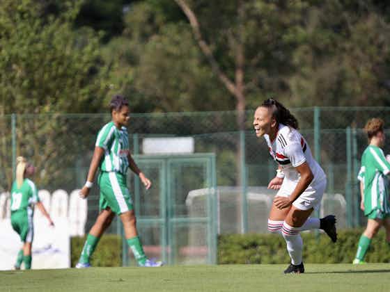 Imagem do artigo:São Paulo embala desempenho da estreia e vence Juventude pelo Brasileirão feminino Sub-20