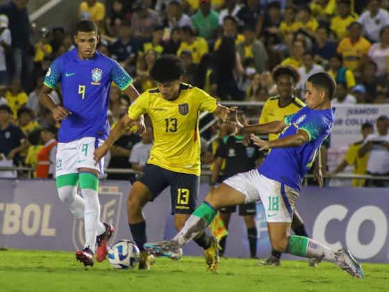 Imagem do artigo:Assista aos gols do empate entre Brasil e Equador pelo Sul-Americano sub-17