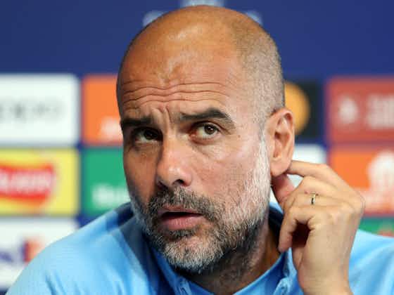 Article image:Pep Guardiola wants players to feel pressure from Man City fans in derby
