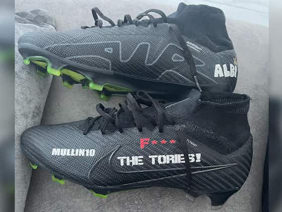 Article image:Wrexham player banned from wearing ‘F*** the Tories’ football boots