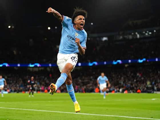 Article image:Man City teenager Rico Lewis scores first goal in Champions League win over Sevilla