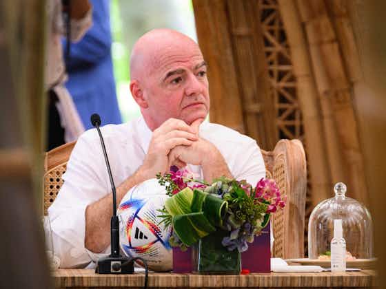 Article image:Fifa president Gianni Infantino calls for World Cup ‘ceasefire’ in Russia’s invasion of Ukraine