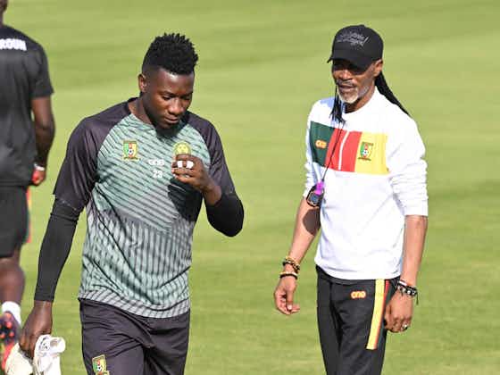 Article image:Andre Onana hits out at Cameroon manager Rigobert Song after being cut from World Cup squad