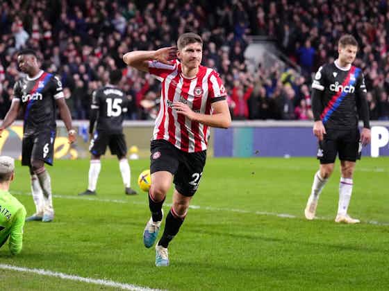 Article image:Vitaly Janelt heads Brentford injury-time equaliser to grab point against Palace