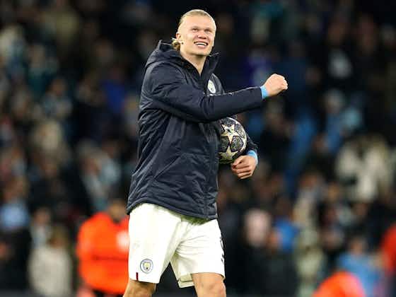 Article image:Erling Haaland beats Lionel Messi and Cristiano Ronaldo to Champions League record