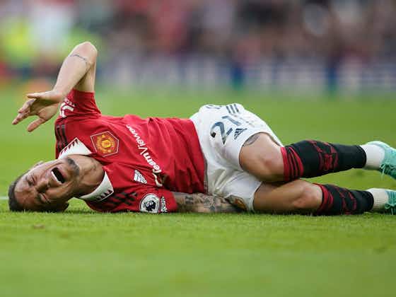Article image:Man Utd to learn extent of Antony injury which will see him miss FA Cup final