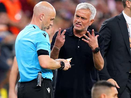 Article image:Uefa awaits reports following Jose Mourinho’s rant at referee Anthony Taylor