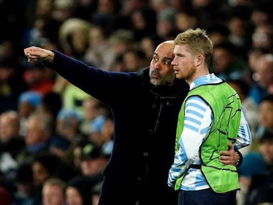 Article image:Pep Guardiola and Kevin De Bruyne: Winning Champions League is Man City’s dream