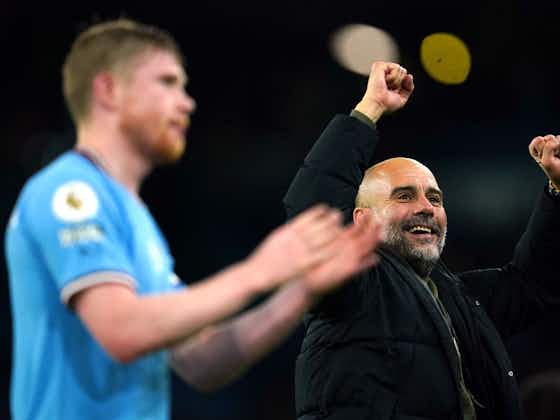 Article image:Kevin De Bruyne and Pep Guardiola: Champions League is City dream and obsession