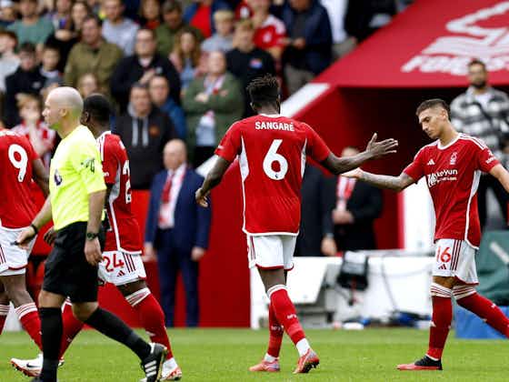 Article image:Nottingham Forest earn point against Brentford despite Moussa Niakhate red card