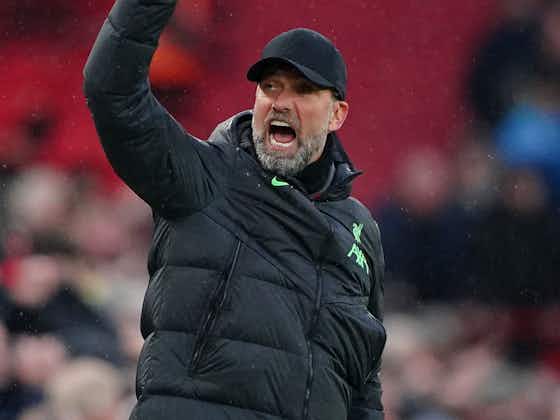 Article image:Jurgen Klopp convinced Liverpool should have had second penalty in Man City draw