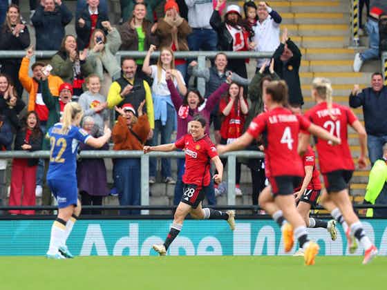 Article image:Man Utd beat holders Chelsea for first time to reach Women’s FA Cup final