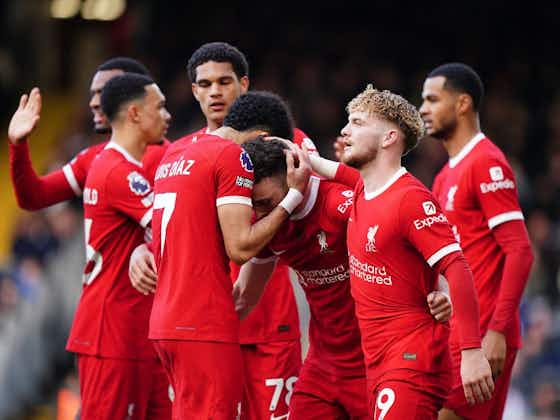 Article image:Liverpool move level on points with top-of-the-table Arsenal after win at Fulham