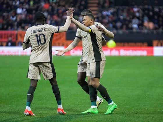 Article image:Kylian Mbappe stars as PSG close in on Ligue 1 title