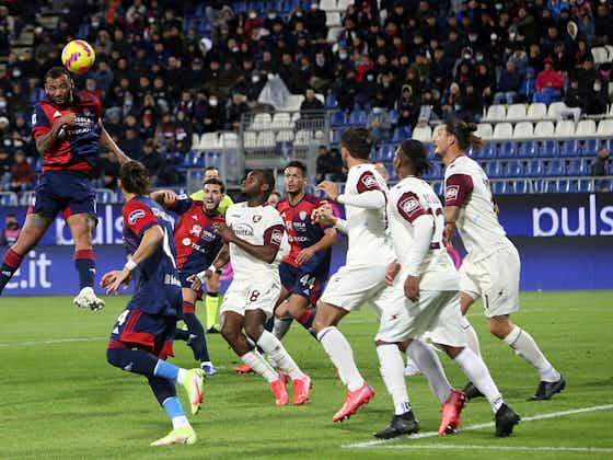 Immagine dell'articolo:Cagliari-Salernitana 1-1: Bonazzoli risponde a Pavoletti e congela la lotta salvezza
