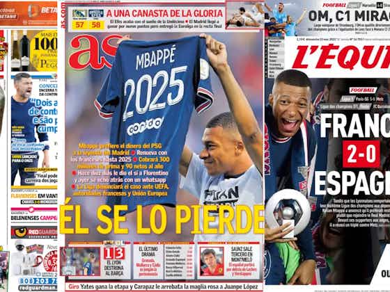 Immagine dell'articolo:Rassegna Estera – Mbappé resta al PSG, Francia-Spagna 2-0