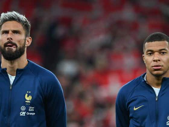 Image de l'article :Equipe de France : Giroud a tout fait pour se rapprocher de Mbappé, décisif pour la liste de Deschamps ?