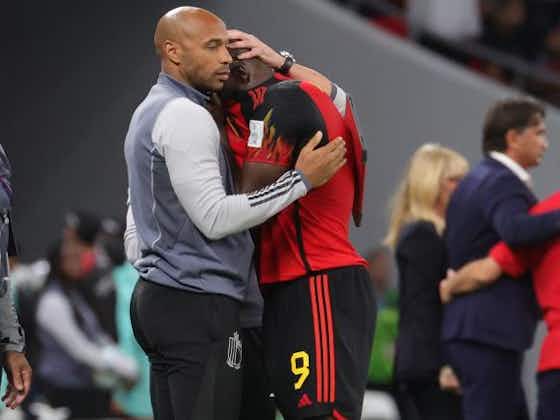 Image de l'article :Belgique : les larmes de Romelu Lukaku après l'élimination, réconforté par Thierry Henry !