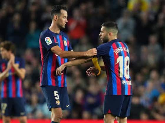 Image de l'article :Le Barça s'impose et célèbre Jordi Alba et Busquets, Griezmann décisif, chaude lutte pour le maintien... Les scores en Liga !