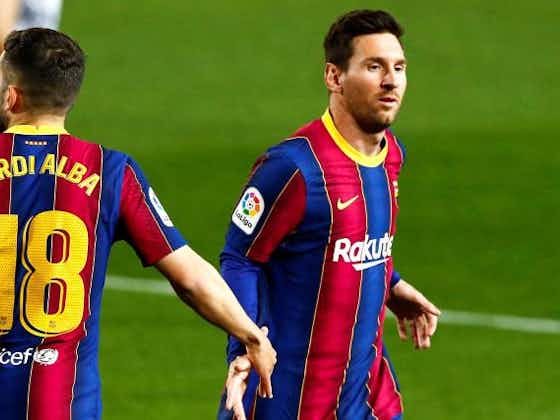 Image de l'article :PSG, Barça : "J'aurais vraiment voulu être présent", le magnifique hommage de Messi à Alba