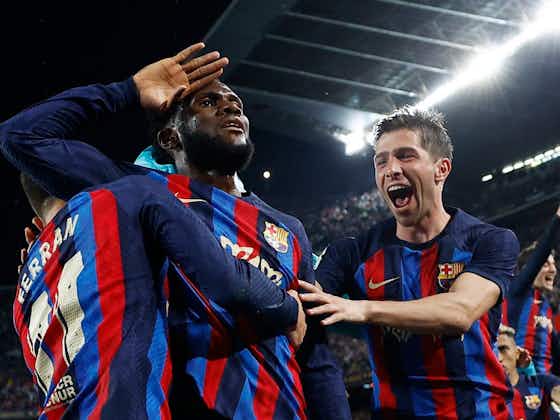 Article image:Barcelona 2-1 Real Madrid: Late Kessie goal wins El Clasico bragging rights - and very possibly LaLiga
