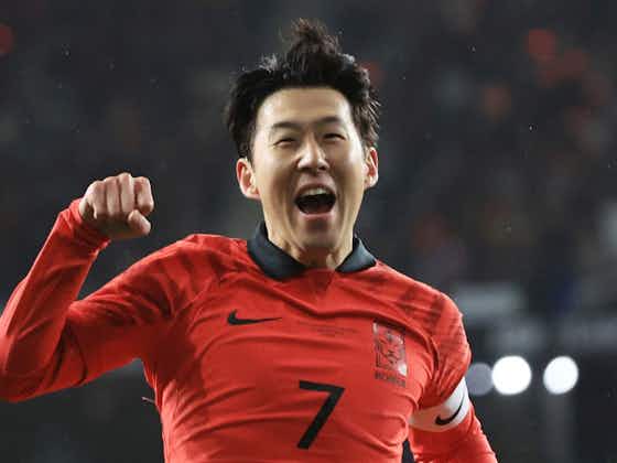Article image:Heung-min Son nets brace to continue return to form as Tottenham man stars for South Korea