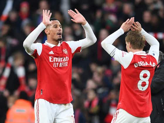 Article image:Arsenal agree new William Saliba contract as focus turns to Martin Odegaard