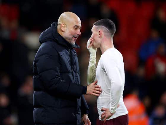Article image:Pep Guardiola hails 'world class' Phil Foden as Man City edge past Bournemouth