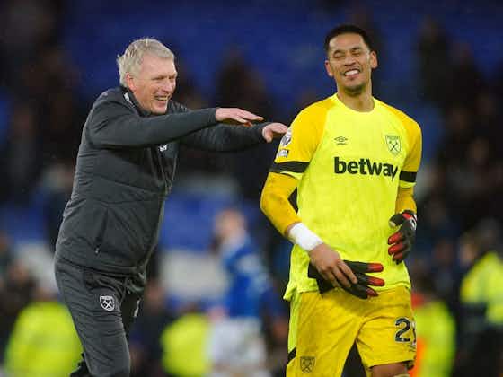 Article image:David Moyes hails Alphonse Areola after West Ham leave it late to beat Everton