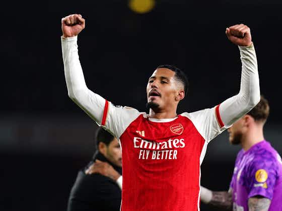 Article image:William Saliba key to Arsenal's title push after last year's injury blow