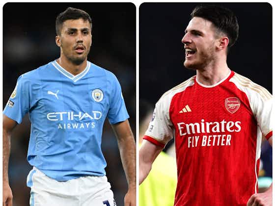 Article image:Man City v Arsenal: Declan Rice ready for key role to stop midfield metronome Rodri in title showdown