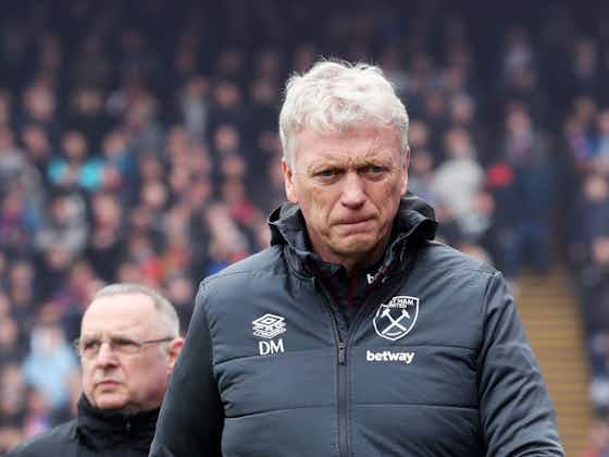 Article image:David Moyes blasts West Ham players after Crystal Palace humiliation: 'Embarrassed'