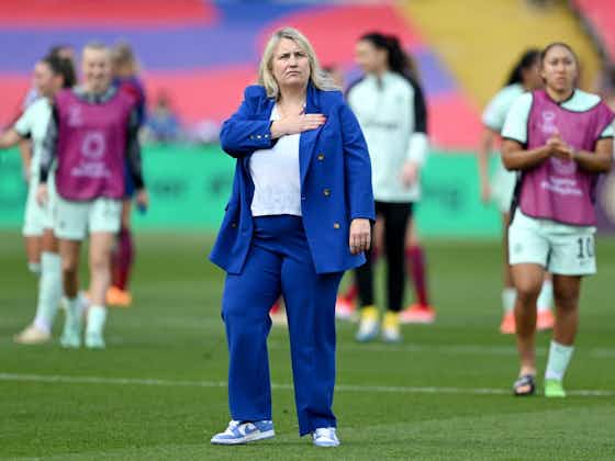 Article image:Emma Hayes eyeing Stamford Bridge sell-out as Chelsea host Barcelona