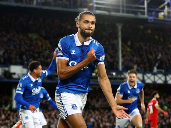 Article image:Everton 2-0 Liverpool: Dominic Calvert-Lewin stars in Merseyside derby as Reds' title hopes effectively ended