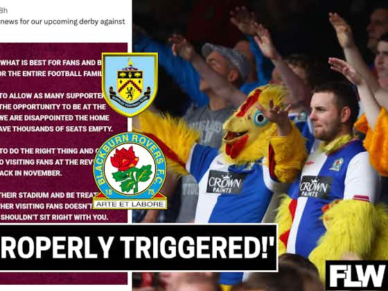 Article image:'Properly triggered!' - Blackburn Rovers fans are reacting to Burnley chairman Alan Pace's Rovers dig