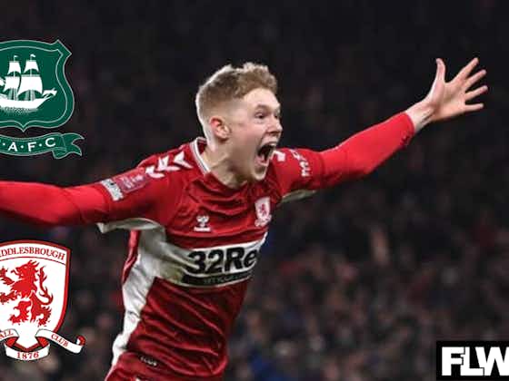 Article image:Plymouth closing in on Middlesbrough transfer swoop