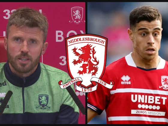 Article image:Michael Carrick admits uncertainty over Middlesbrough player's future