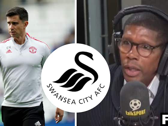 Article image:"The only question mark.." - Pundit reacts as Swansea City eye Man Utd coach